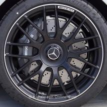 AMG 19 inch forged wheel C-Class W205 cross-spoke design black original Mercedes-Benz | A2054011700/18007X71-Satz