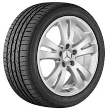 17 inch light-alloy wheels | 5-double-spoke-design | C-Class W204 | genuine Mercedes-Benz | 