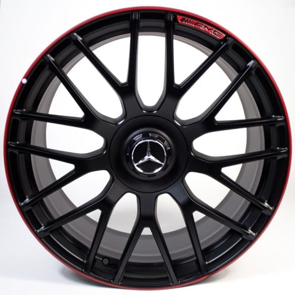 AMG 19 inch forged wheel C-Class W205 cross-spoke design edition 1 red original Mercedes-Benz