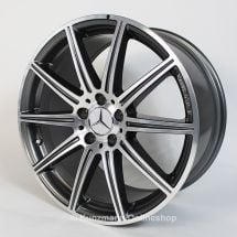 E 63 AMG 19-inch alloy wheel set | 10-spoke alloy wheels | Mercedes-Benz E-Class W212 | titanium gray | 212-AMG10-19