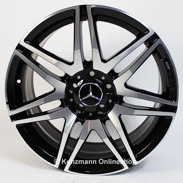 AMG light-alloy wheel set 7-doublespoke-design in black for the Mercedes-Benz E-Class Coupe W207