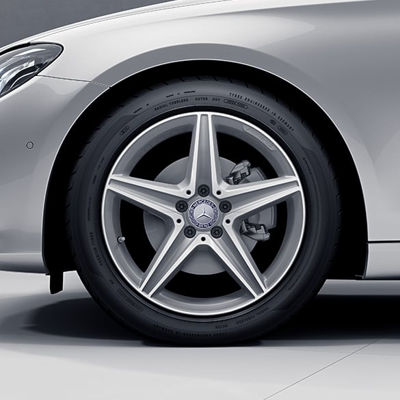 AMG 5-spoke rim set 18 inch titanium grey E-Class W213 genuine Mercedes-Benz | A21340118/1900-7X21