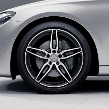 AMG 5-double-spoke rim set 19 inch black E-Class W213 genuine Mercedes-Benz | A21340120/2100-7X23