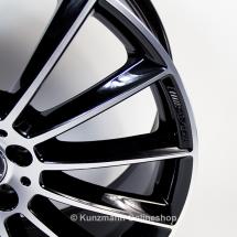 AMG multi-spoke rim set 20 inch black shiny E-Class W213 genuine Mercedes-Benz | A21340122/2300-7X23