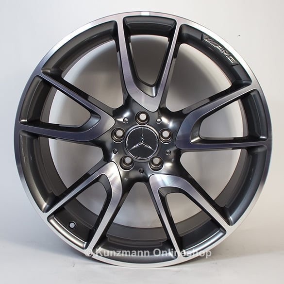 E43 AMG 20-inch alloy-wheel-set Mercedes-Benz E-Class W213 5-twin-spoke gre...