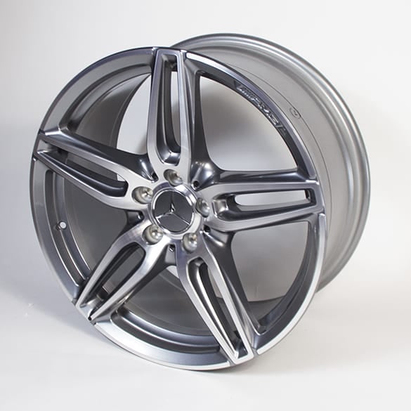 AMG 5-double-spoke rim set 19 inch titanium grey E-Class W213 genuine Mercedes-Benz