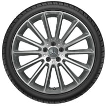 AMG multi-spoke rim set 20 inch titanium grey E-Class W213 genuine Mercedes-Benz | A21340122/2300-7X21