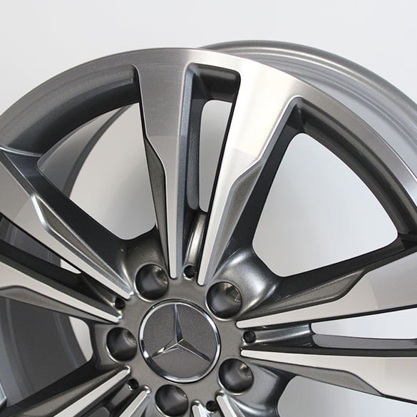  Original Mercedes-Benz 18-inch alloy wheel set | E-class W212 | himalaya gray | A21240157027X21-Satz