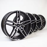 AMG 5-double-spoke rim set 19 inch shiny black E-Class W213 genuine Mercedes-Benz