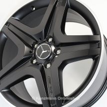 AMG 20-inch alloy wheel set | G-Class W463 | 5-twin-spoke design from the G63 / G65 AMG | black matt | B66031558-Satz