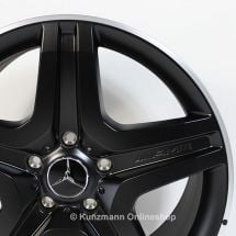 AMG 20-inch alloy wheel set | G-Class W463 | 5-twin-spoke design from the G63 / G65 AMG | black matt | B66031558-Satz