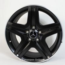 AMG 20-inch alloy wheel set | G-Class W463 | 5-twin-spoke design from the G63 / G65 AMG | black matt | B66031558-Satz