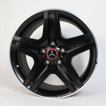 AMG 20-inch alloy wheel set | G-Class W463 | 5-twin-spoke design from the G63 / G65 AMG | black matt | B66031558-Satz