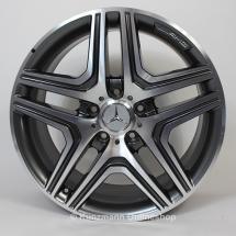 AMG light-alloy wheels | 5-spoke design for the G63 / G65 AMG | Mercedes-Benz G-Class W463 | 20 inch | B66031528-Satz