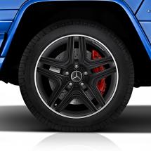 G 63 / 65 AMG 20 inch light-alloy wheels 5-twin-spoke black G-Wagon 463 Original Mercedes-Benz | A46340130027X71-B
