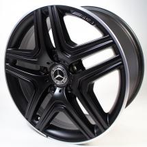 G 63 / 65 AMG 20 inch light-alloy wheels 5-twin-spoke black G-Wagon 463 Original Mercedes-Benz | A46340130027X71-B