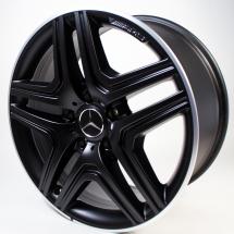 G 63 / 65 AMG 20 inch light-alloy wheels 5-twin-spoke black G-Wagon 463 Original Mercedes-Benz | A46340130027X71-B