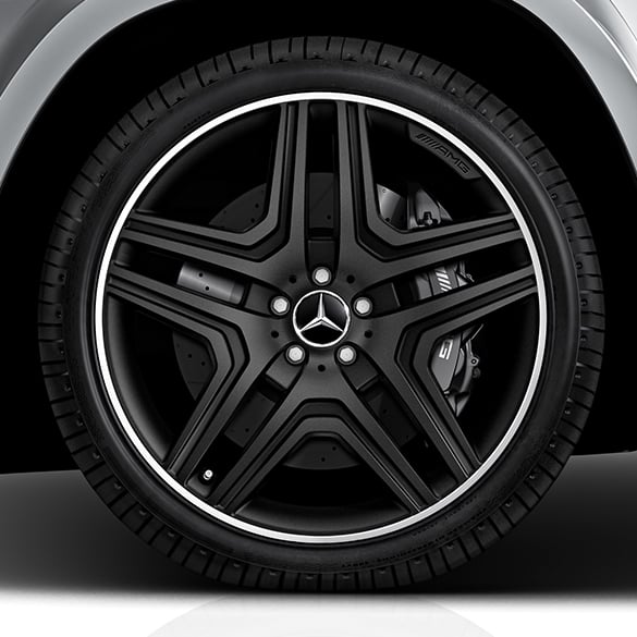 AMG 21-inch wheels set 5-twin-spoke design GL-Class X166 black mat