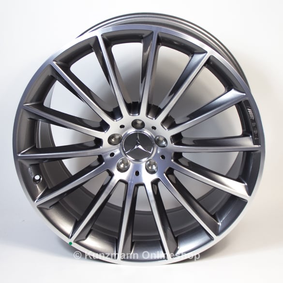 AMG 21-inch wheels set multispoke GLS-Class X166 titan grey