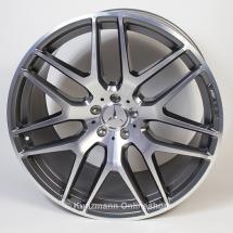 AMG 21-inch wheels set cross-spoke GLS-Class X166 titan grey | A16640128007X21-Satz