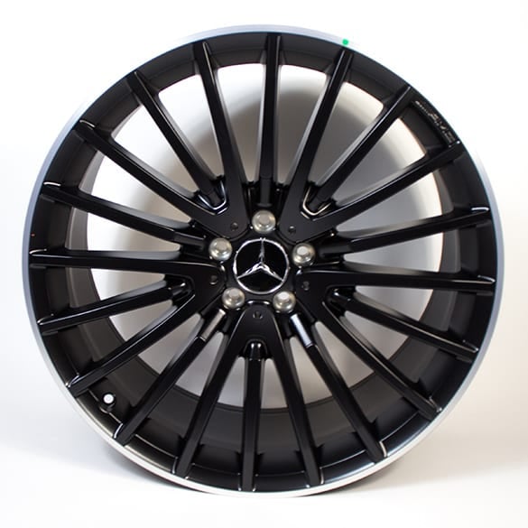 AMG 22 inch rims set GLS X166 black / polished genuine Mercedes-Benz