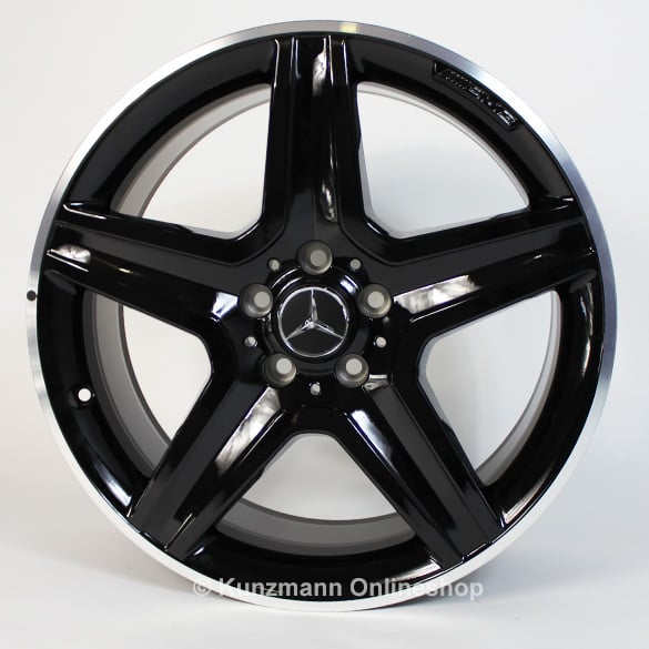 AMG 19-inch light alloy wheel set | Mercedes-Benz GLA X156 | 5-spoke wheel | black | A15640106007X72-GLA