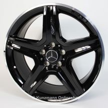 AMG 19-inch light alloy wheel set | Mercedes-Benz GLA X156 | 5-spoke wheel | black | A15640106007X72-GLA