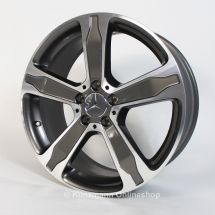 5 spoke rim set | 19 inch | GLA X156 | Genuine Mercedes-Benz | tremolite grey | A15640103007X44-GLA