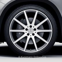 AMG 20 inch rim set Mercedes-Benz GLA X156 10-spoke-wheel high sheen himalay grey | A15640104027X21-Satz