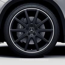 AMG 20 inch rim set Mercedes-Benz GLA X156 10-spoke-wheel high sheen matt black | A15640104027X36-Satz