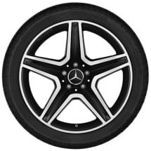 AMG 19-inch light alloy wheel set | GLA X156 | 5-spoke wheel | black | A15640106007X23-GLA