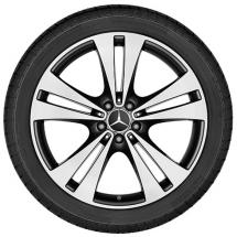 20-inch summer complete wheels | GLC X253 | 5-double-spoke | Genuine Mercedes-Benz | Q440671710010-MB-Raeder
