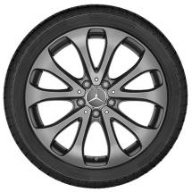 18-inch summer complete wheels | GLC X253 | 5-doublespoke | Genuine Mercedes-Benz | Q440651710260-MB-Raeder