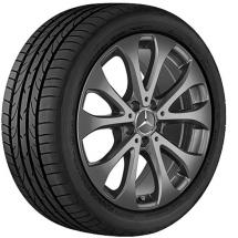 Snow wheels | 1 set 18 inch | GLC SUV X253 & Coupe C253 | Genuine Mercedes-Benz | pressure sensors | Q44030191010A/11A