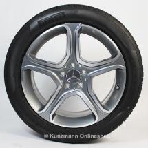 19 inch 5-spoke summer-complete wheels | GLK-class X204 | Pirelli Pzero | genuine Mercedes-Benz | X204-19-MB5-Sommer