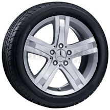 Mercedes-Benz light-alloy wheels in a 5-spoke-design sterling silver Mercedes-Benz GLK-Class X204 | GLK-X204-5556