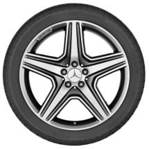 AMG 20-inch light-alloy wheel set | M-Class W166 | 5-spoke wheel | titan grey | A16640122027X21-B