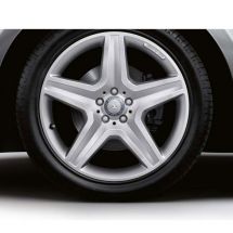 AMG 20-inch light-alloy wheel set | M-Class W166 | 5-spoke wheel | silver | A16640120027X25-B