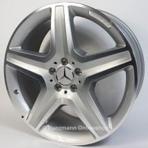 AMG 20-inch light-alloy wheel set | M-Class W166 | 5-spoke wheel | silver | A16640120027X25-B