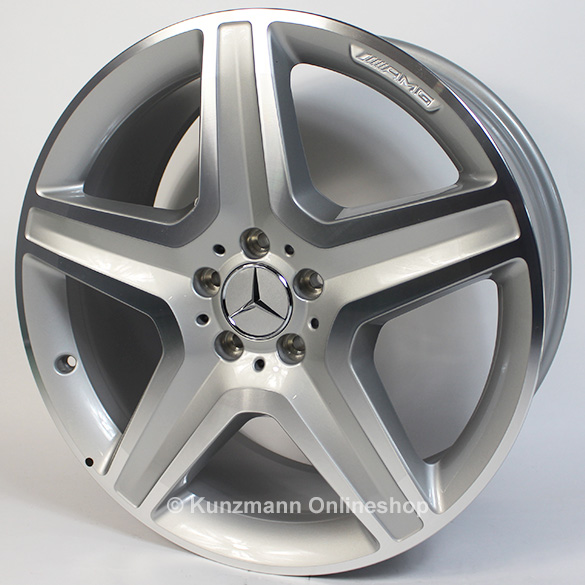 AMG 20-inch light-alloy wheel set | M-Class W166 | 5-spoke wheel | silver | A16640120027X25-B AMG 20-inch light-alloy wheel set | M-Class W166 | 5-spoke wheel | silver | A16640120027X25-B