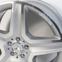 AMG 20-inch light-alloy wheel set | M-Class W166 | 5-spoke wheel | silver | A16640120027X25-B