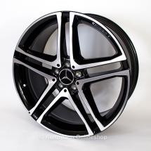 AMG 21-inch light-alloy wheel set | M-Class W166 | 5-twin-spoke wheel | black | A16640124027X23-B