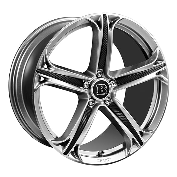 Brabus 20 inch light-aluminium-rims set Monoblock T 5-double-spoke-design GLE SUV W166 | 20-Mono-T-166