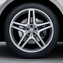 AMG 21-inch alloy wheel set | M-Class W166 | 5-twin-spoke wheel | Original AMG | silver | 21 inches | A16640137007X25-B