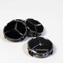 genuine Mercedes-Benz center hub wheel caps black | B66470200