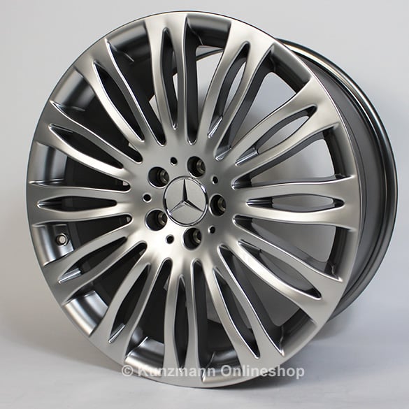 Mercedes-Benz multi-spoke wheel S-Class W222 genuine 20 inch thulium silver