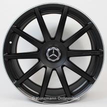 AMG hub caps | cover forged wheel | Mercedes-Benz S-Class W222 | black matte | A2224000800/9283-Satz