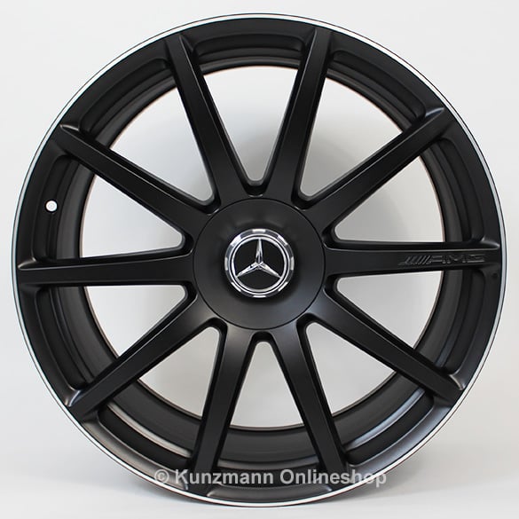 AMG hub caps | cover forged wheel | Mercedes-Benz S-Class W222 | black matte | A2224000800/9283-Satz AMG hub caps | cover forged wheel | Mercedes-Benz S-Class W222 | black matte | A2224000800/9283-Satz