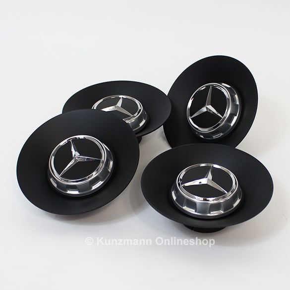 AMG hub caps | cover forged wheel | Mercedes-Benz S-Class W222 | black matte | A2224000800/9283-Satz AMG hub caps | cover forged wheel | Mercedes-Benz S-Class W222 | black matte | A2224000800/9283-Satz