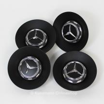 AMG hub caps | cover forged wheel | Mercedes-Benz S-Class W222 | black matte | A2224000800/9283-Satz